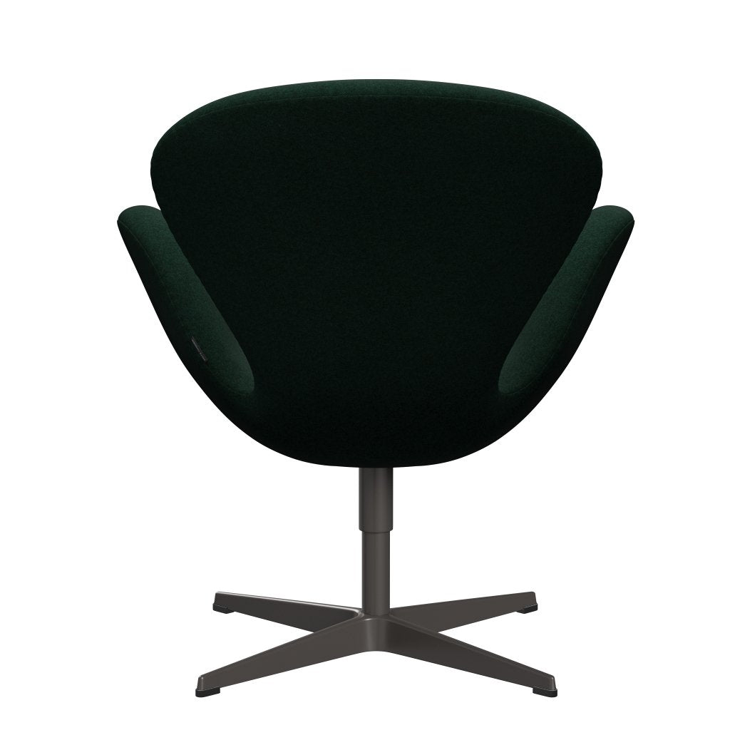 [product_category]-Fritz Hansen Swan Lounge Chair, Warm Graphite/Divina Melange Dark Green (871)-Fritz Hansen-3320-DIM871-WGBASE-FRI-4