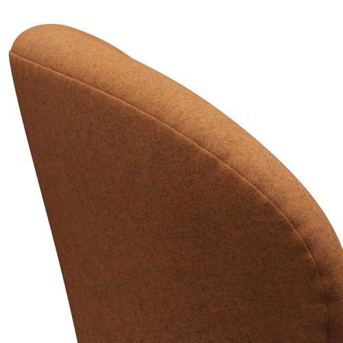 [product_category]-Fritz Hansen Swan Lounge Chair, Warm Graphite/Divina Melange Orange Light-Fritz Hansen-3320-DIM527-WGBASE-FRI-5