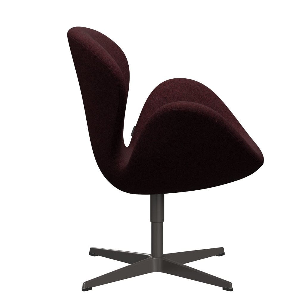 [product_category]-Fritz Hansen Swan Lounge Chair, Warm Graphite/Divina Melange Pink Dark-Fritz Hansen-3320-DIM581-WGBASE-FRI-3