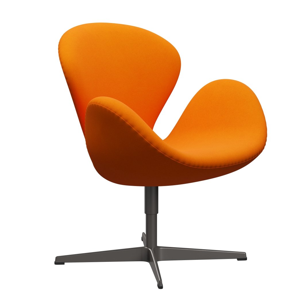 [product_category]-Fritz Hansen Swan Lounge Chair, Warm Graphite/Divina Orange Dark-Fritz Hansen-3320-DIV536-WGBASE-FRI-2