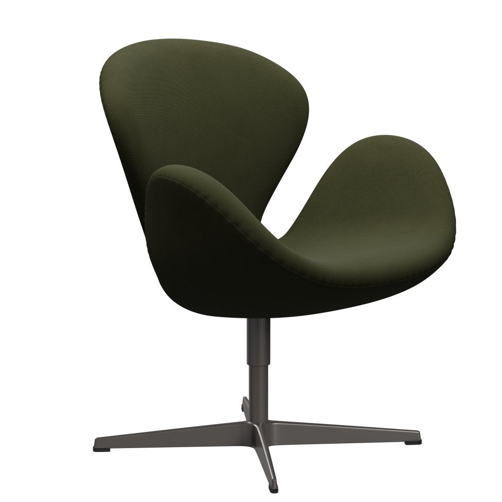 [product_category]-Fritz Hansen Swan Lounge Chair, Warm Graphite/Fame Dark Brown Green-Fritz Hansen-3320-F68148-WGBASE-FRI-2