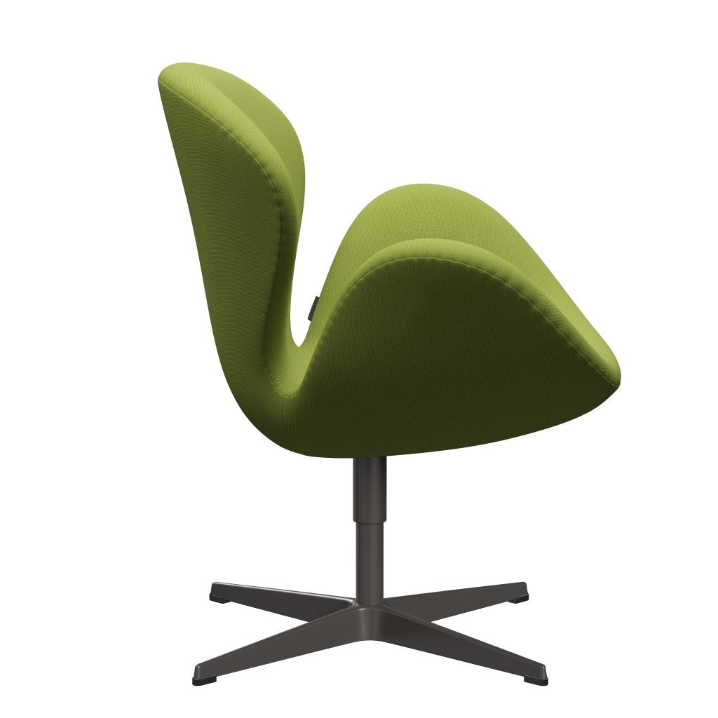 [product_category]-Fritz Hansen Swan Lounge Chair, Warm Graphite/Fame Light Grass Green-Fritz Hansen-3320-F68145-WGBASE-FRI-3