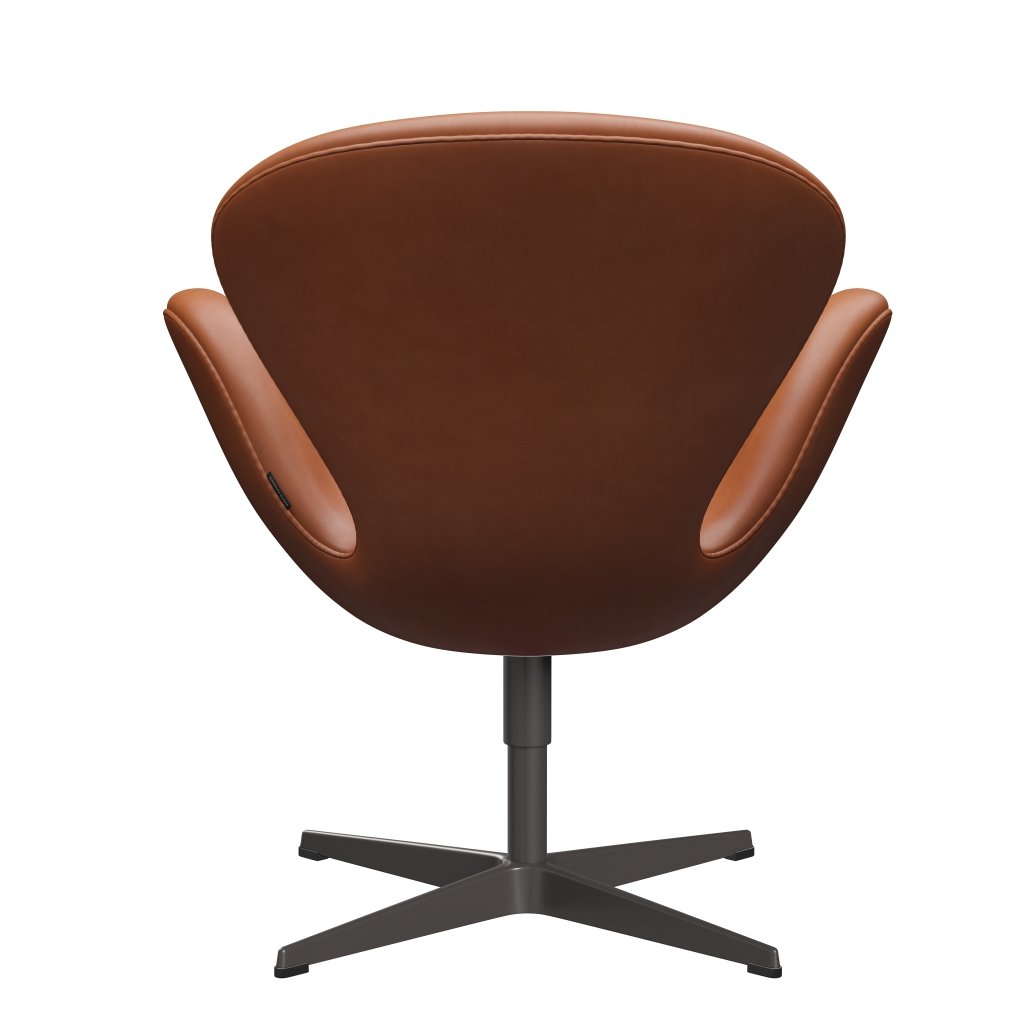 [product_category]-Fritz Hansen Swan Lounge Chair, Warm Graphite/Grace Walnut-Fritz Hansen-3320-ELWAL-WGBASE-FRI-4