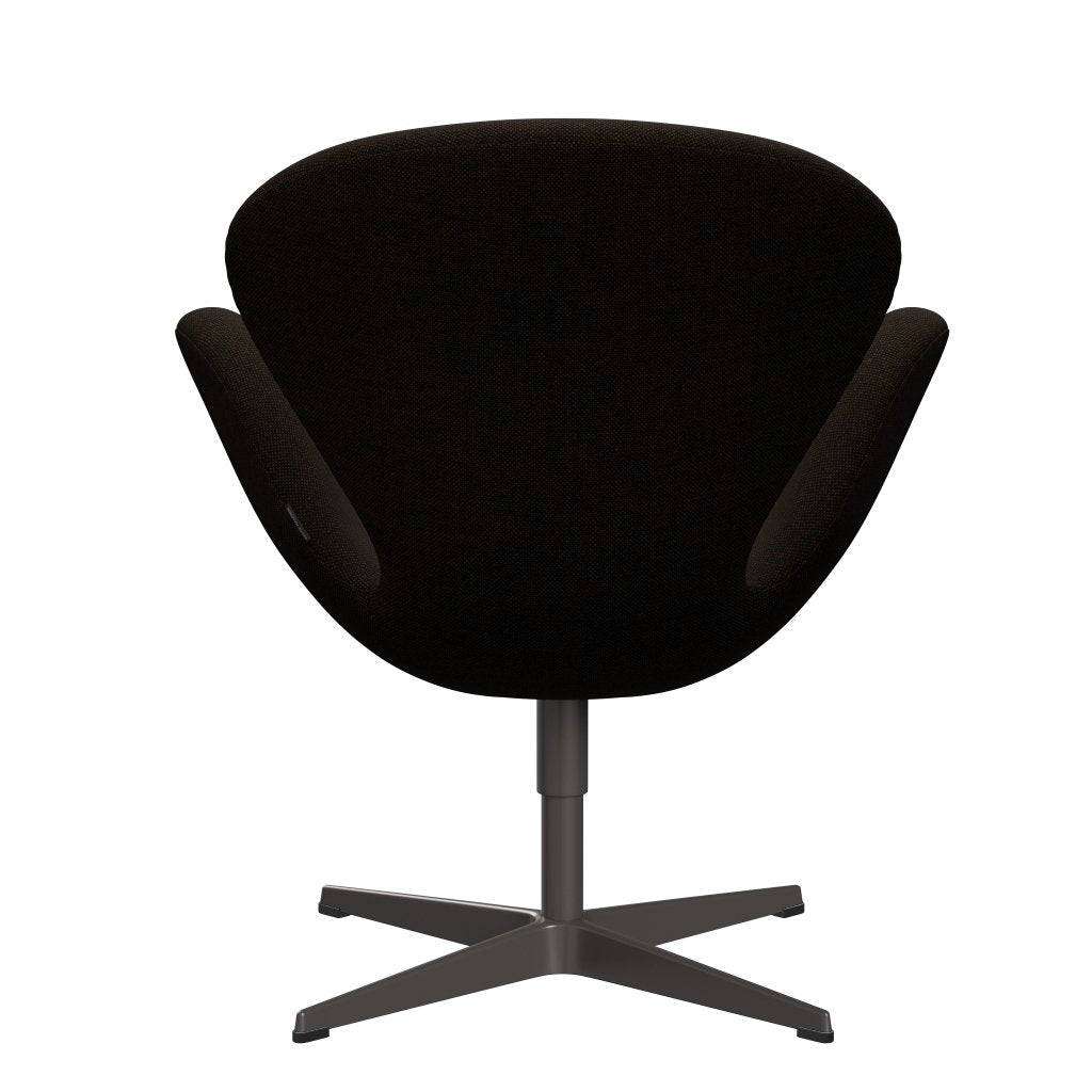 [product_category]-Fritz Hansen Swan Lounge Chair, Warm Graphite/Hallingdal Black/Brown-Fritz Hansen-3320-HAL370-WGBASE-FRI-4