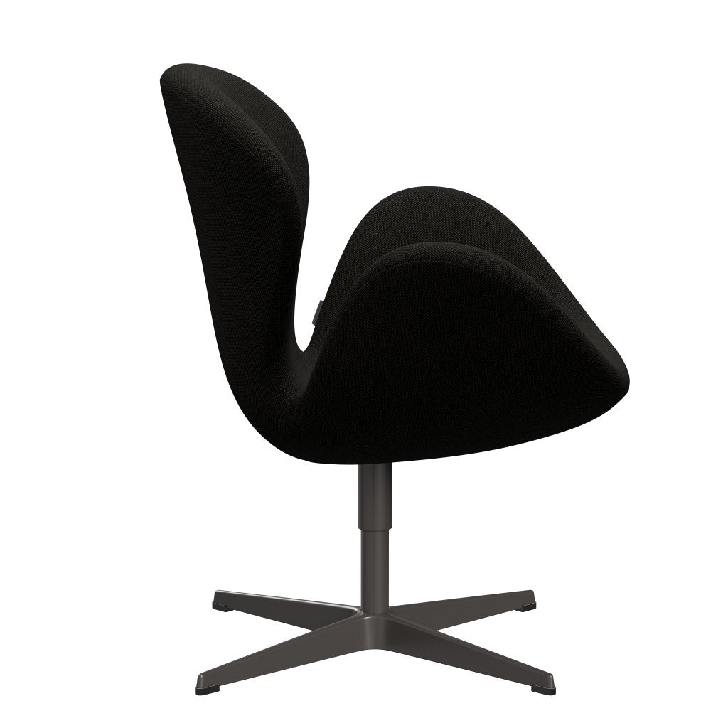 [product_category]-Fritz Hansen Swan Lounge Chair, Warm Graphite/Hallingdal Black/Grey (173)-Fritz Hansen-3320-HAL173-WGBASE-FRI-3