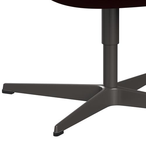 [product_category]-Fritz Hansen Swan Lounge Chair, Warm Graphite/Hallingdal Dark Red-Fritz Hansen-3320-HAL687-WGBASE-FRI-7