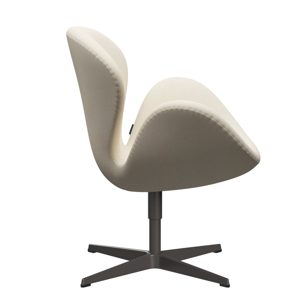 [product_category]-Fritz Hansen Swan Lounge Chair, Warm Graphite/Hallingdal Wool White-Fritz Hansen-3320-HAL100-WGBASE-FRI-3