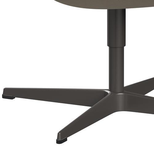 [product_category]-Fritz Hansen Swan Lounge Chair, Warm Graphite/Hallingdal Wool White-Fritz Hansen-3320-HAL100-WGBASE-FRI-7