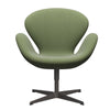 Fritz Hansen Swan™ Lounge Chair, Warm Graphite/Rime Green/White