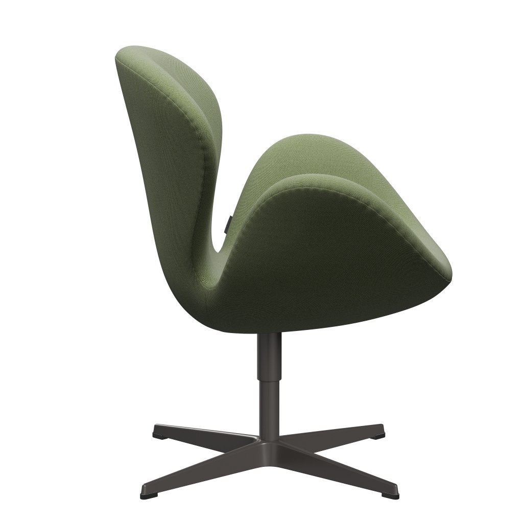 [product_category]-Fritz Hansen Swan Lounge Chair, Warm Graphite/Rime Green/White-Fritz Hansen-3320-RIM921-WGBASE-FRI-3