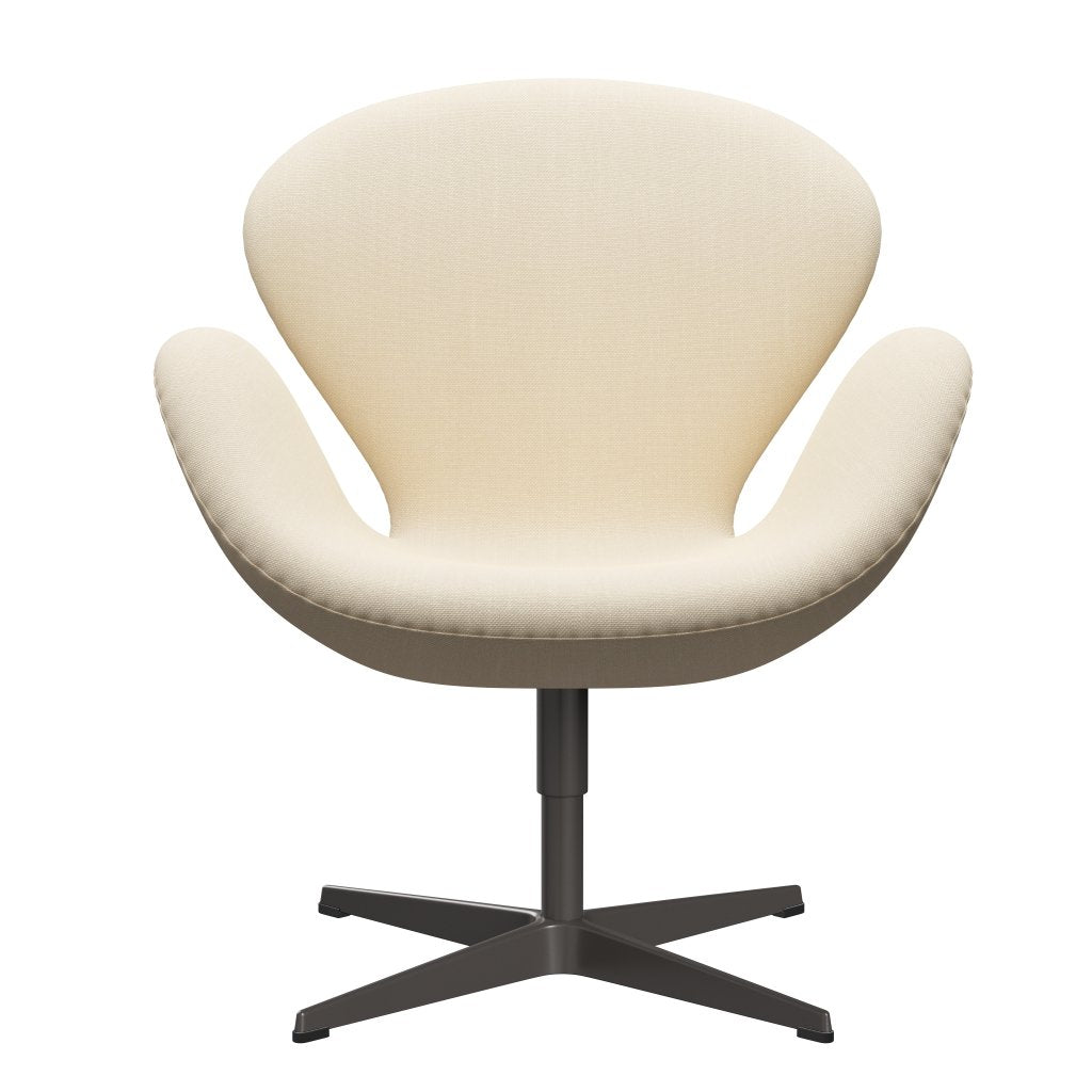 [product_category]-Fritz Hansen Swan Lounge Chair, Warm Graphite/Steelcut White-Fritz Hansen-3320-STI110-WGBASE-FRI-1