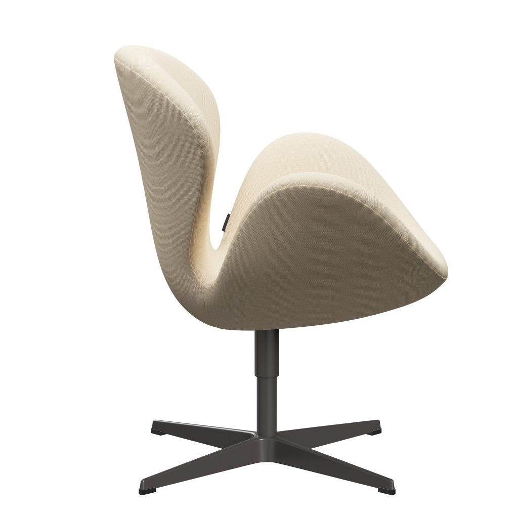[product_category]-Fritz Hansen Swan Lounge Chair, Warm Graphite/Steelcut White-Fritz Hansen-3320-STI110-WGBASE-FRI-3