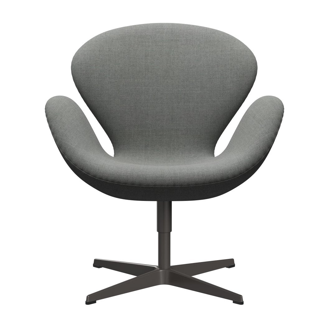 [product_category]-Fritz Hansen Swan Lounge Chair, Warm Graphite/Sunniva Grey-Fritz Hansen-3320-SV242-WGBASE-FRI-1
