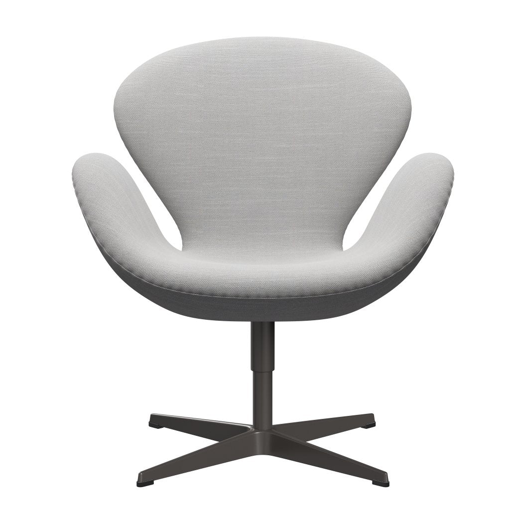 [product_category]-Fritz Hansen Swan Lounge Chair, Warm Graphite/Sunniva Natural/Light Grey-Fritz Hansen-3320-SV713-WGBASE-FRI-1