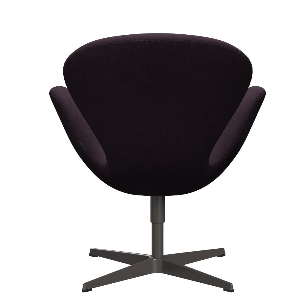 [product_category]-Fritz Hansen Swan Lounge Chair, Warm Graphite/Tonus Aubergine-Fritz Hansen-3320-TON684-WGBASE-FRI-4