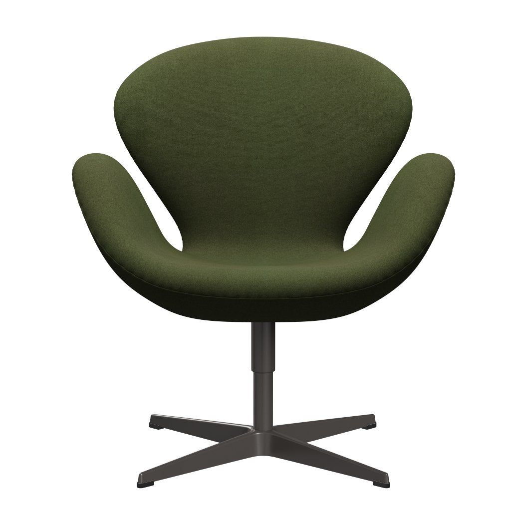 [product_category]-Fritz Hansen Swan Lounge Chair, Warm Graphite/Tonus Military Green-Fritz Hansen-3320-TON131-WGBASE-FRI-1