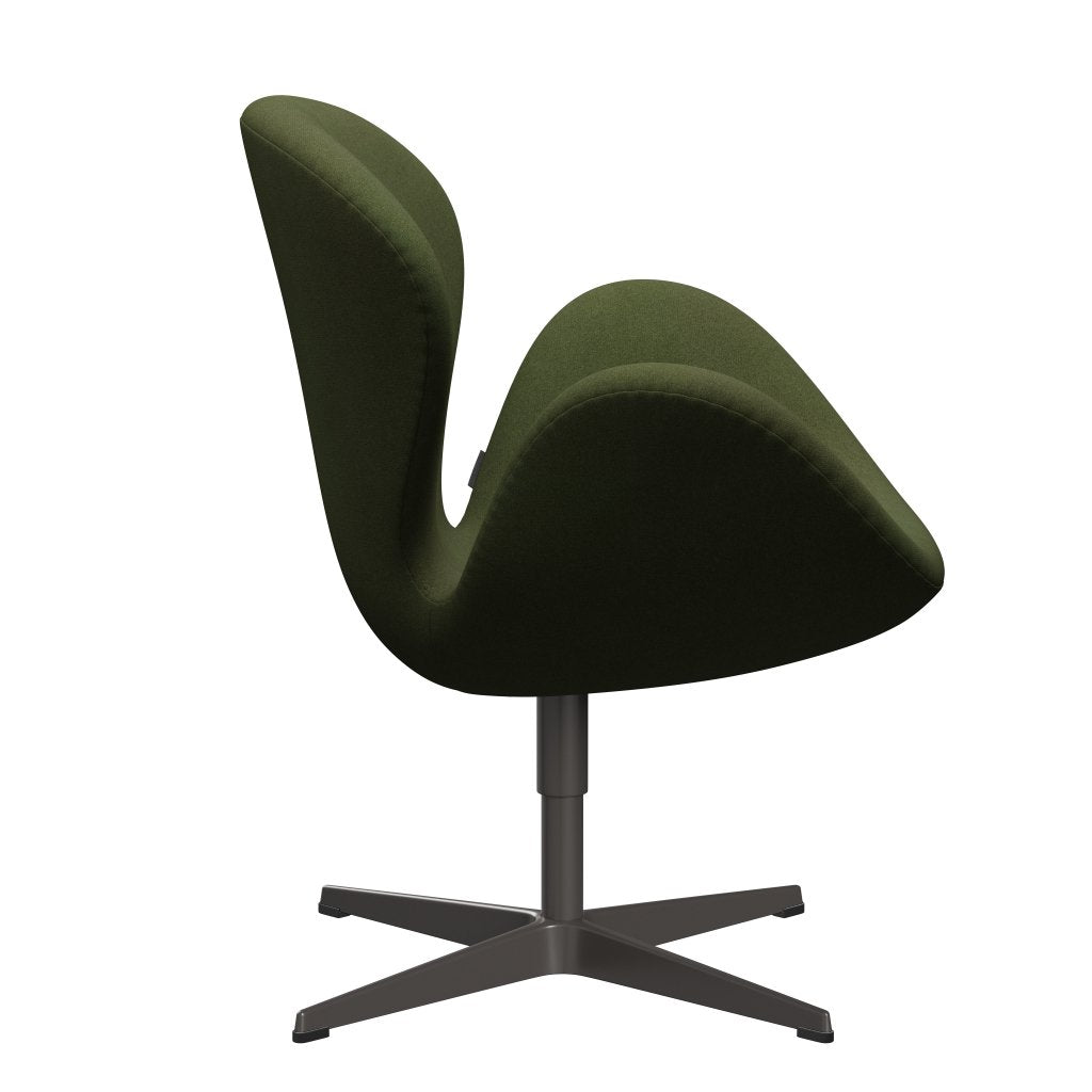 [product_category]-Fritz Hansen Swan Lounge Chair, Warm Graphite/Tonus Military Green-Fritz Hansen-3320-TON131-WGBASE-FRI-3