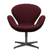 Fritz Hansen Swan™ Lounge Chair, Warm Graphite/Tonus Wine Red