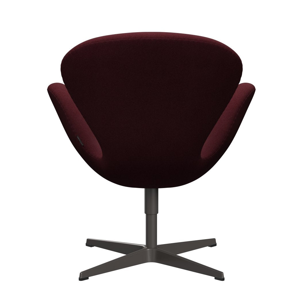 [product_category]-Fritz Hansen Swan Lounge Chair, Warm Graphite/Tonus Wine Red-Fritz Hansen-3320-TON610-WGBASE-FRI-4