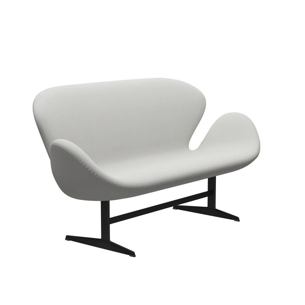 [product_category]-Fritz Hansen Swan Sofa 2 Seater, Black Lacquered/Steelcut Trio Delicate Mint Green-Fritz Hansen-3321-STR906-BLLA-FRI-2