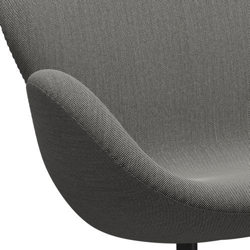 [product_category]-Fritz Hansen Swan Sofa 2 Seater, Black Lacquered/Steelcut Trio White/Black-Fritz Hansen-3321-STR124-BLLA-FRI-7