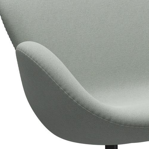 [product_category]-Fritz Hansen Swan Sofa 2 Seater, Black Lacquered/Sunniva Mint Green-Fritz Hansen-3321-SV132-BLLA-FRI-7