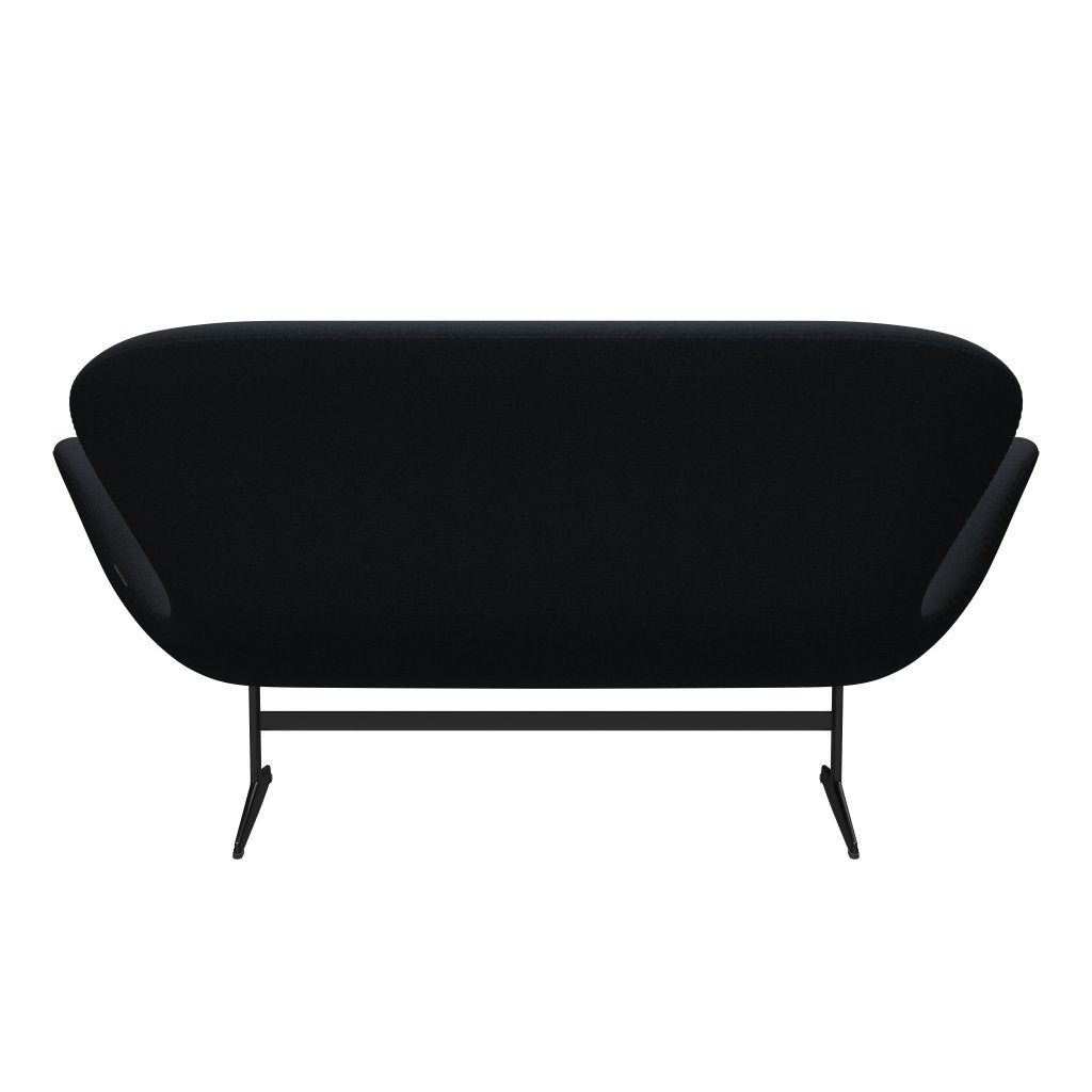 [product_category]-Fritz Hansen Swan Sofa 2 Seater, Black Lacquered/Tonus Dark Aubergine-Fritz Hansen-3321-TON690-BLLA-FRI-4