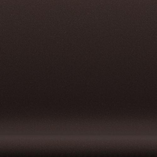 [product_category]-Fritz Hansen Swan Sofa 2 Seater, Black Lacquered/Tonus Dark Brown-Fritz Hansen-3321-TON394-BLLA-FRI-6