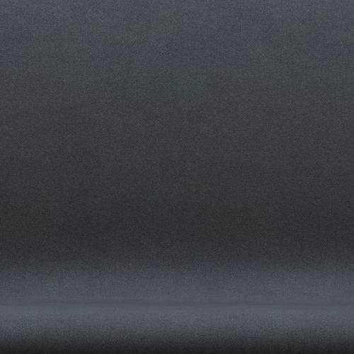 [product_category]-Fritz Hansen Swan Sofa 2 Seater, Black Lacquered/Tonus Dark Grey-Fritz Hansen-3321-TON615-BLLA-FRI-6