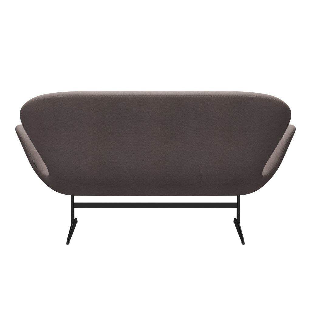 [product_category]-Fritz Hansen Swan Sofa 2 Seater, Black Lacquered/Tonus Dusty Sand-Fritz Hansen-3321-TON240-BLLA-FRI-4