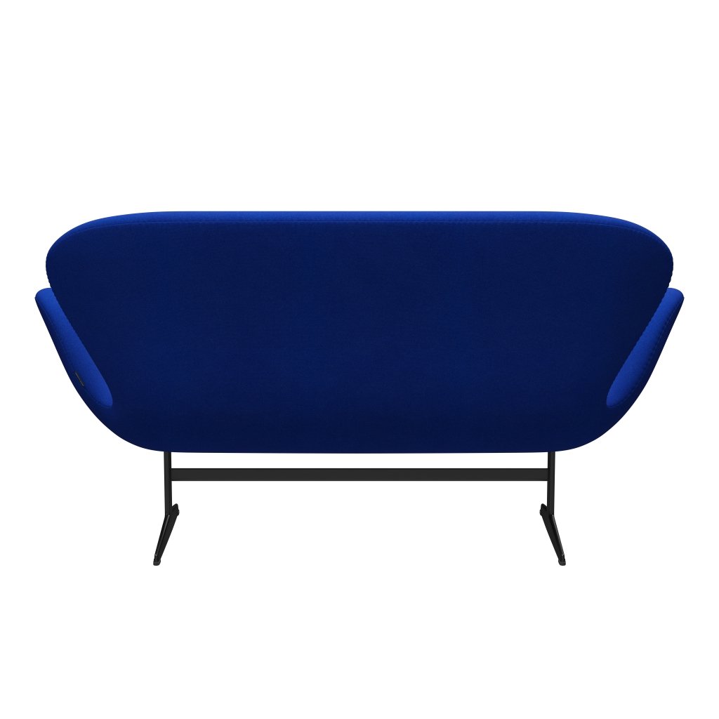 [product_category]-Fritz Hansen Swan Sofa 2 Seater, Black Lacquered/Tonus Light Blue-Fritz Hansen-3321-TON631-BLLA-FRI-4