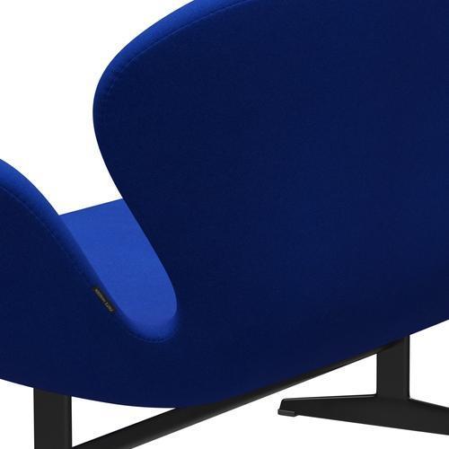 [product_category]-Fritz Hansen Swan Sofa 2 Seater, Black Lacquered/Tonus Light Blue-Fritz Hansen-3321-TON631-BLLA-FRI-5