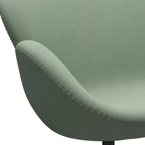 [product_category]-Fritz Hansen Swan Sofa 2 Seater, Black Lacquered/Tonus Mint Green-Fritz Hansen-3321-TON914-BLLA-FRI-7
