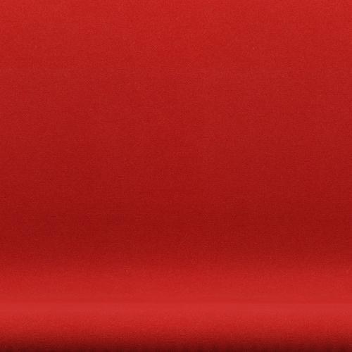 [product_category]-Fritz Hansen Swan Sofa 2 Seater, Black Lacquered/Tonus Orange/Red-Fritz Hansen-3321-TON608-BLLA-FRI-6