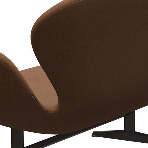 [product_category]-Fritz Hansen Swan Sofa 2 Seater, Brown Bronze/Canvas Sand Colours-Fritz Hansen-3321-CA0254-BBBASE-FRI-5
