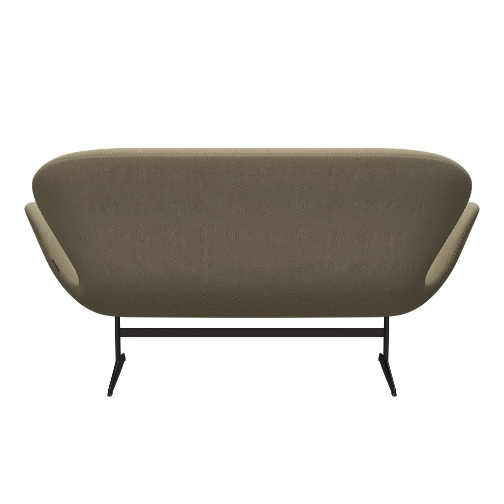 [product_category]-Fritz Hansen Swan Sofa 2 Seater, Brown Bronze/Capture Sand Colours-Fritz Hansen-3321-CP5102-BBBASE-FRI-4
