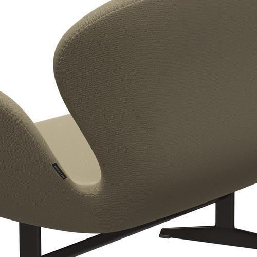 [product_category]-Fritz Hansen Swan Sofa 2 Seater, Brown Bronze/Capture Sand Colours-Fritz Hansen-3321-CP5102-BBBASE-FRI-5