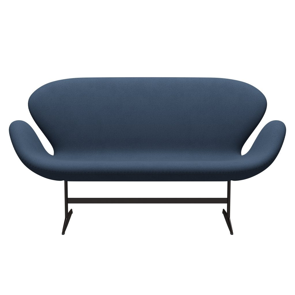 [product_category]-Fritz Hansen Swan Sofa 2 Seater, Brown Bronze/Comfort Dark Grey (09074)-Fritz Hansen-3321-C09074-BBBASE-FRI-1