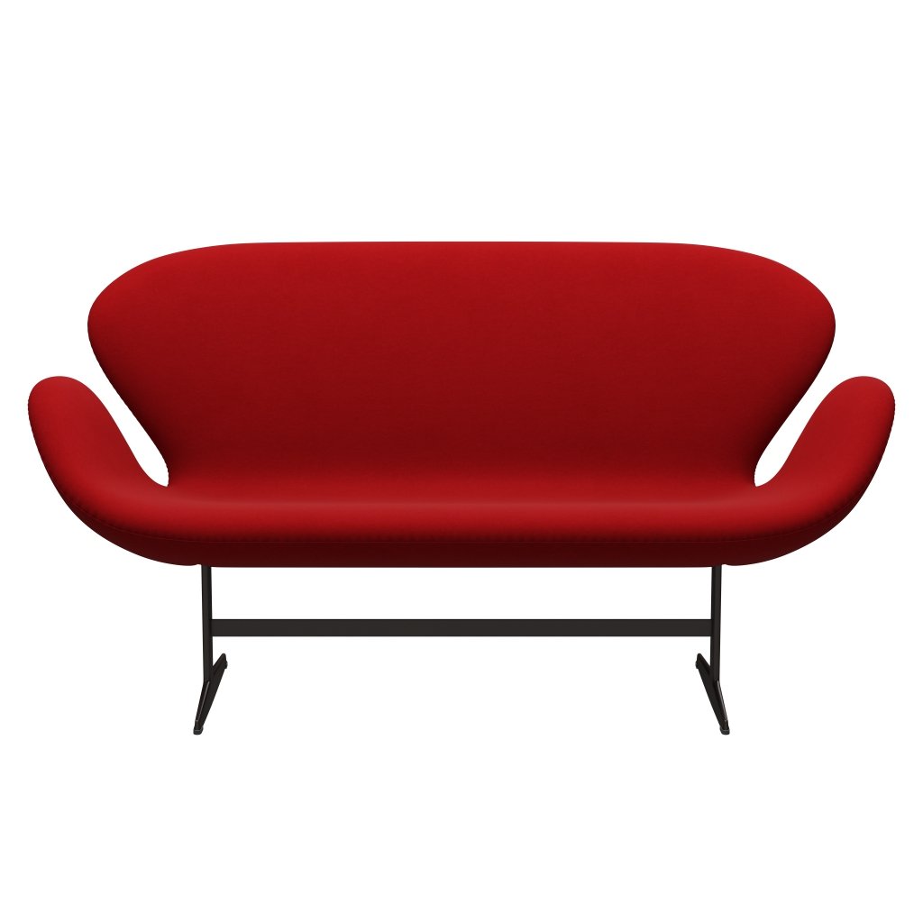[product_category]-Fritz Hansen Swan Sofa 2 Seater, Brown Bronze/Comfort Red (01414)-Fritz Hansen-3321-C01414-BBBASE-FRI-1