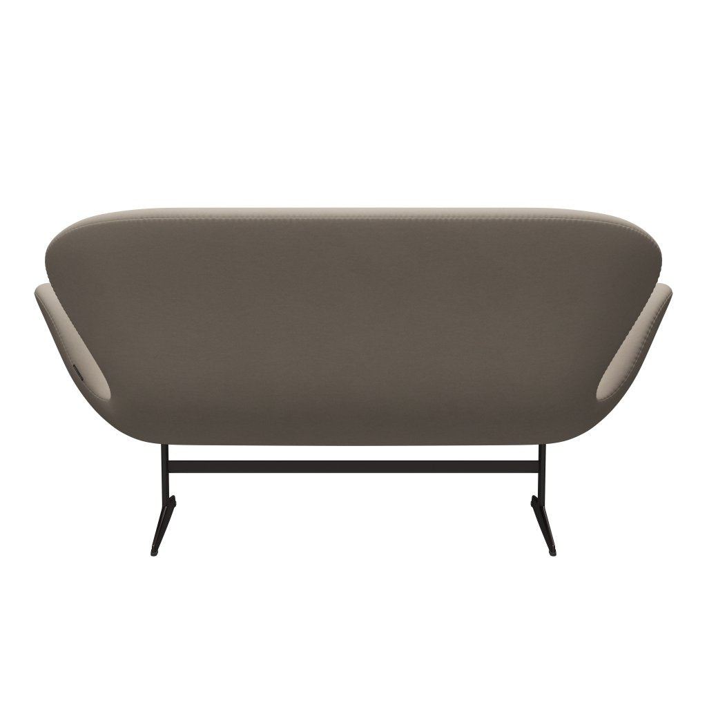 [product_category]-Fritz Hansen Swan Sofa 2 Seater, Brown Bronze/Comfort White Grey-Fritz Hansen-3321-C61016-BBBASE-FRI-4