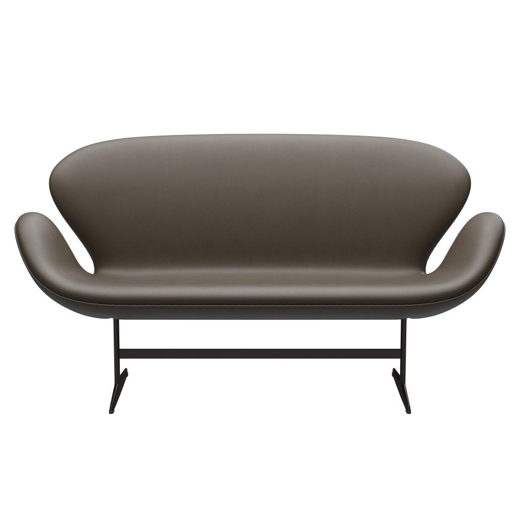 [product_category]-Fritz Hansen Swan Sofa 2 Seater, Brown Bronze/Essential Stone-Fritz Hansen-3321-STSTON-BBBASE-FRI-1