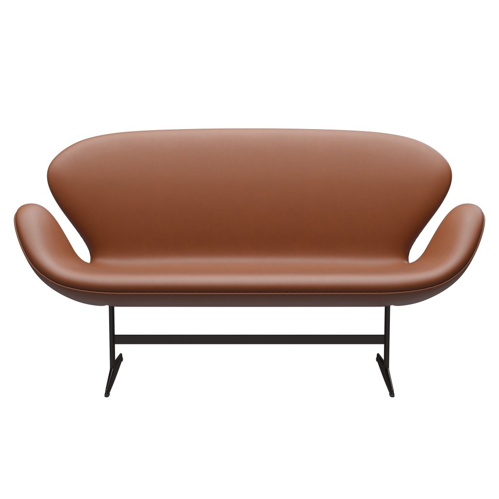 [product_category]-Fritz Hansen Swan Sofa 2 Seater, Brown Bronze/Essential Walnut-Fritz Hansen-3321-STWALT-BBBASE-FRI-1