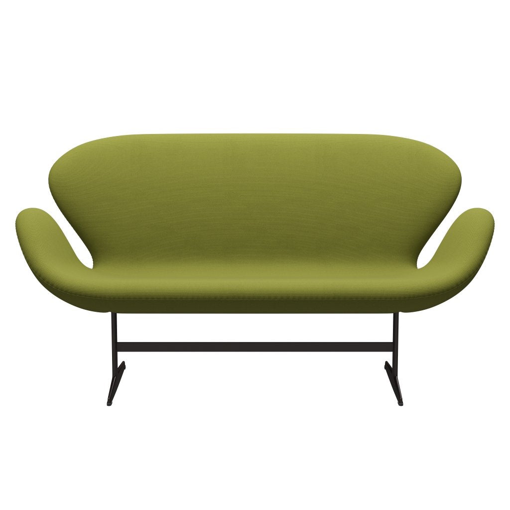 [product_category]-Fritz Hansen Swan Sofa 2 Seater, Brown Bronze/Steelcut Light Military Green-Fritz Hansen-3321-STI950-BBBASE-FRI-1