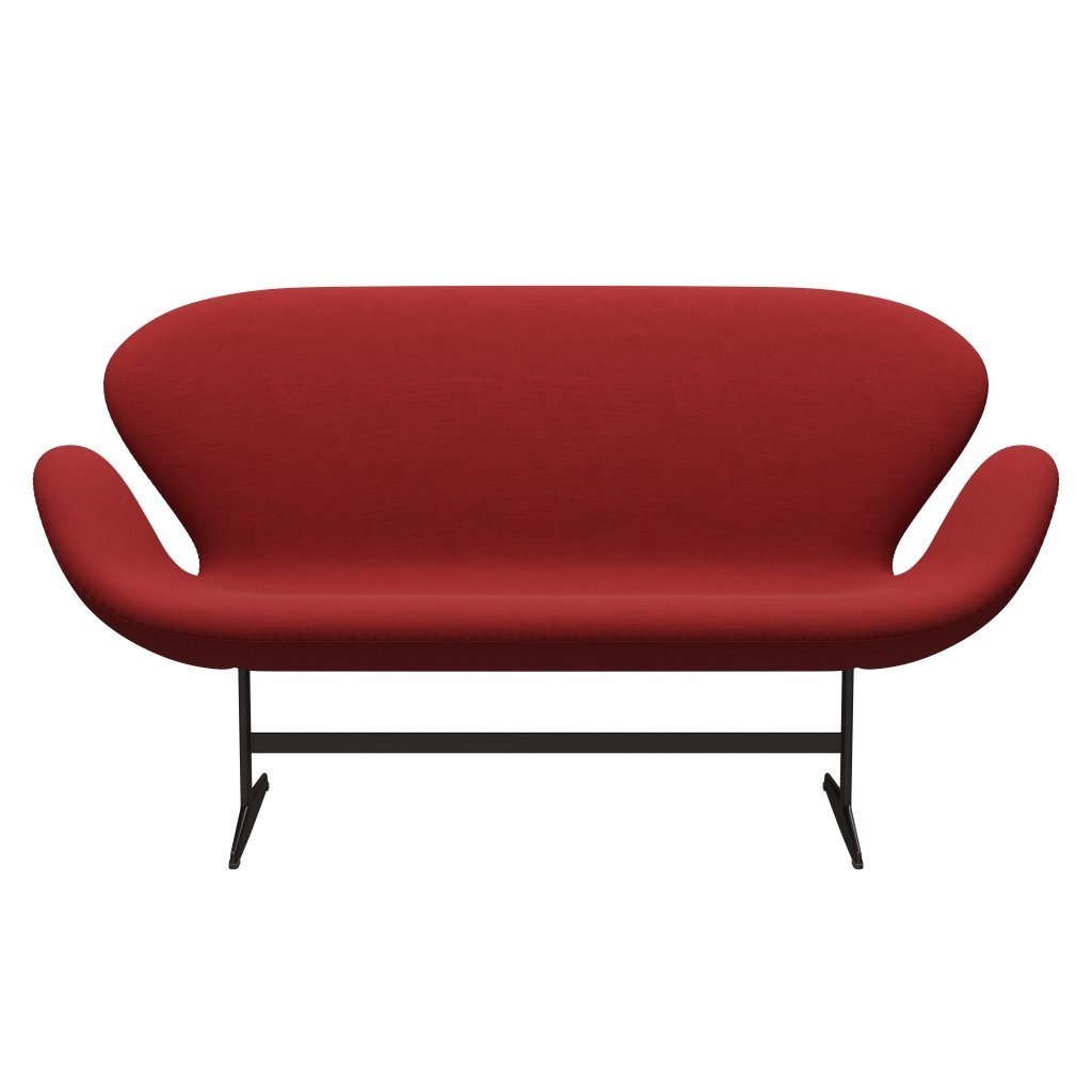[product_category]-Fritz Hansen Swan Sofa 2 Seater, Brown Bronze/Steelcut Red-Fritz Hansen-3321-STI660-BBBASE-FRI-1