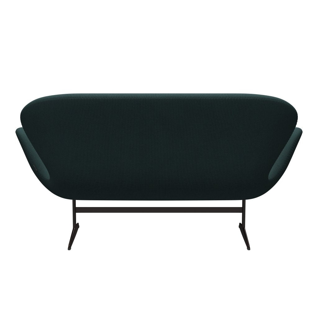 [product_category]-Fritz Hansen Swan Sofa 2 Seater, Brown Bronze/Steelcut Trio Bottle Green-Fritz Hansen-3321-STR996-BBBASE-FRI-3