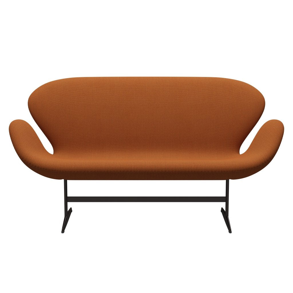 [product_category]-Fritz Hansen Swan Sofa 2 Seater, Brown Bronze/Steelcut Trio Burnt Orange-Fritz Hansen-3321-STR576-BBBASE-FRI-1