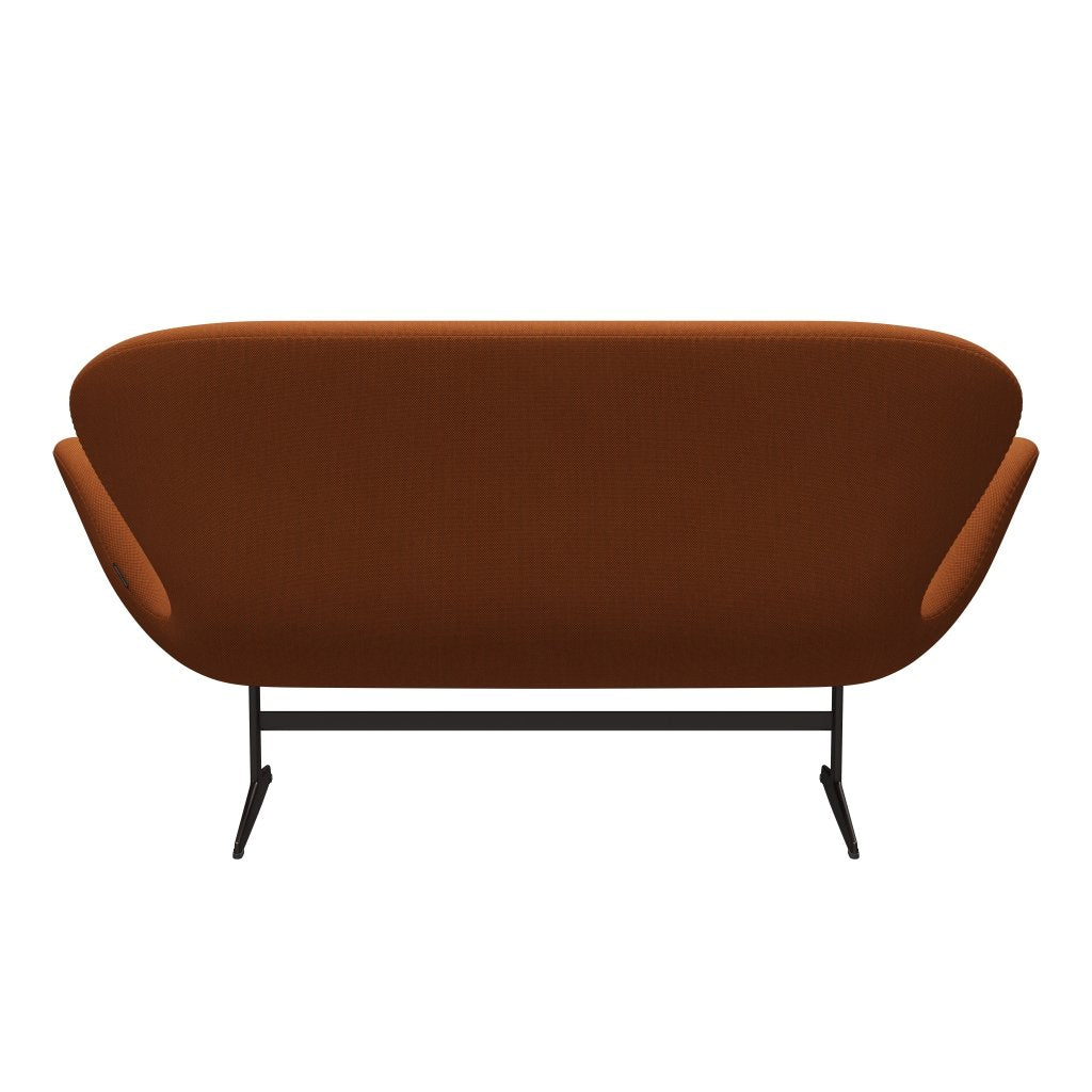 [product_category]-Fritz Hansen Swan Sofa 2 Seater, Brown Bronze/Steelcut Trio Burnt Orange-Fritz Hansen-3321-STR576-BBBASE-FRI-4