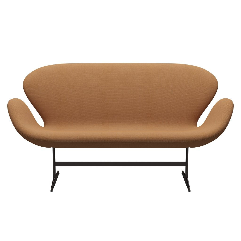 [product_category]-Fritz Hansen Swan Sofa 2 Seater, Brown Bronze/Steelcut Trio Camel-Fritz Hansen-3321-STR436-BBBASE-FRI-1