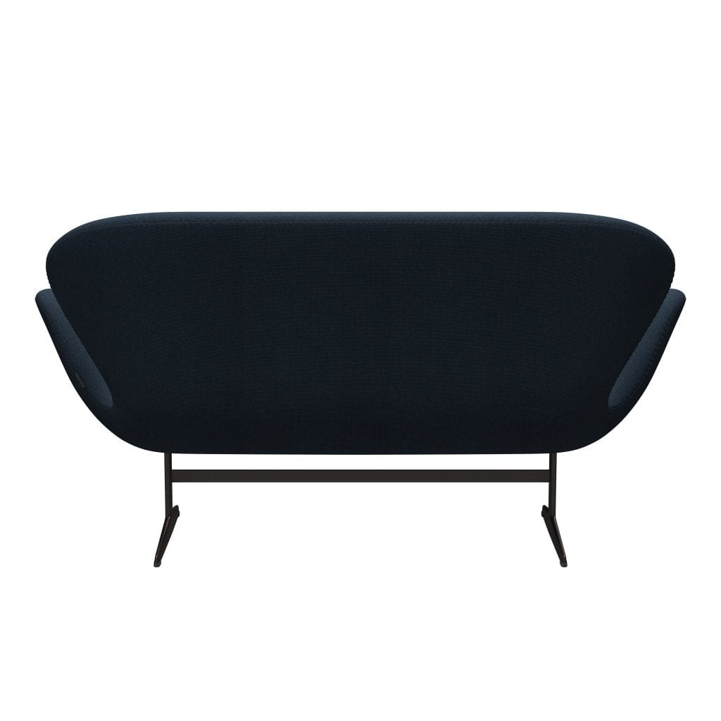 [product_category]-Fritz Hansen Swan Sofa 2 Seater, Brown Bronze/Steelcut Trio Dark Dust Blue-Fritz Hansen-3321-STR796-BBBASE-FRI-4
