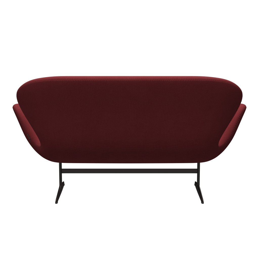 [product_category]-Fritz Hansen Swan Sofa 2 Seater, Brown Bronze/Steelcut Trio Dark Red-Fritz Hansen-3321-STR686-BBBASE-FRI-4